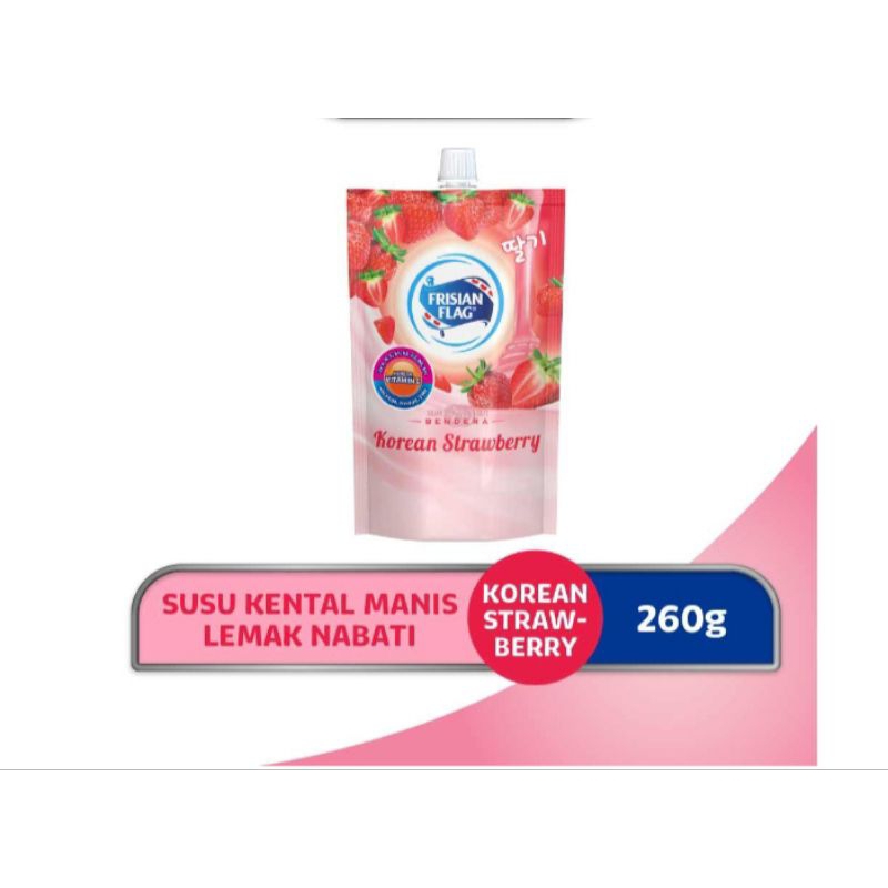 

FRISIAN FLAG SUSU KENTAL MANIS KOREAN STRAWBERRY 260 GRAM