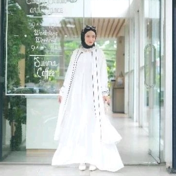 Gamis Abaya lora set 2 in 1