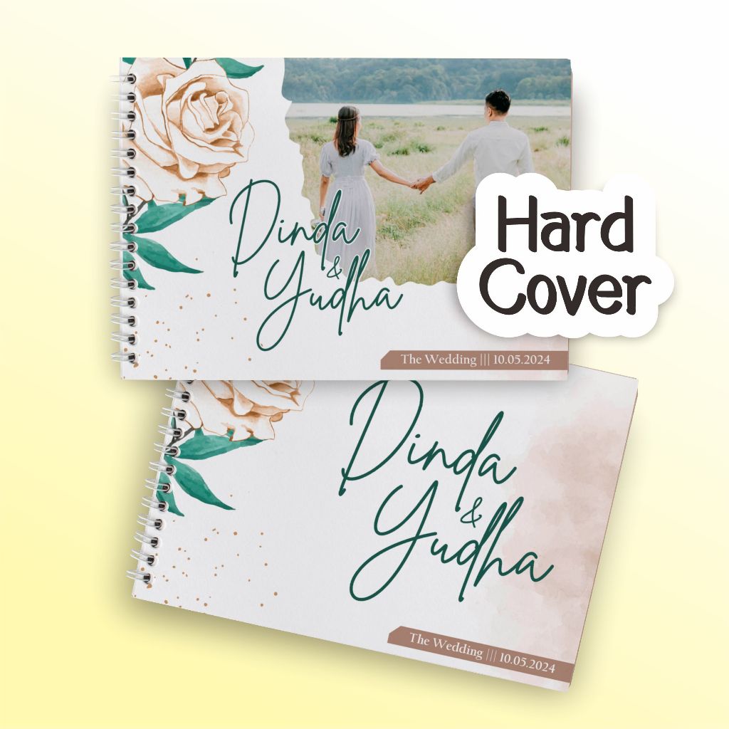 

Buku Tamu Custom Pernikahan Hard Cover | Buku Tamu Hard Cover | Buku Tamu Wedding | 041