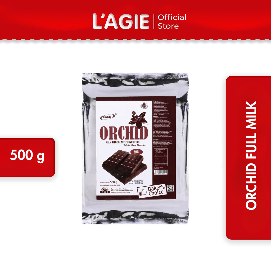 

Lagie Coklat Couverture Blok Orchid Full Milk 500gr