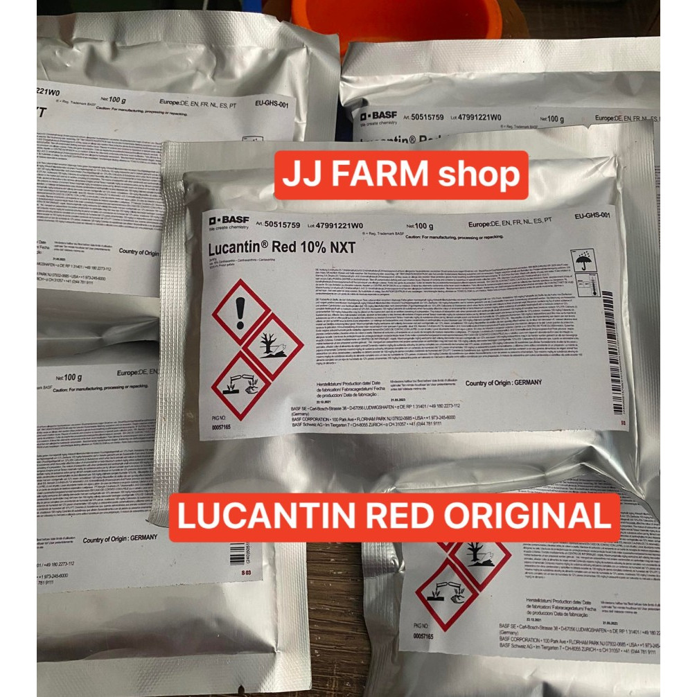 Obat pewarna ikan merah LUCANTIN RED