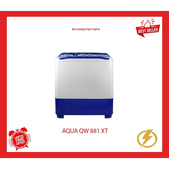 MESIN CUCI AQUA 8 KG - QW 881 XT