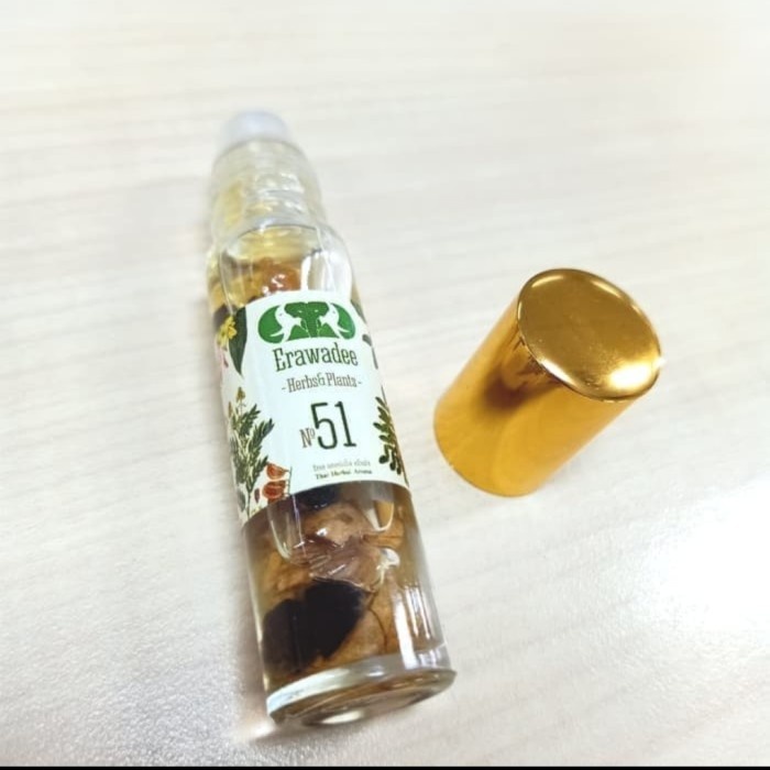 Erawadee 51 minyak angin roll on 8 ml ori import thailand