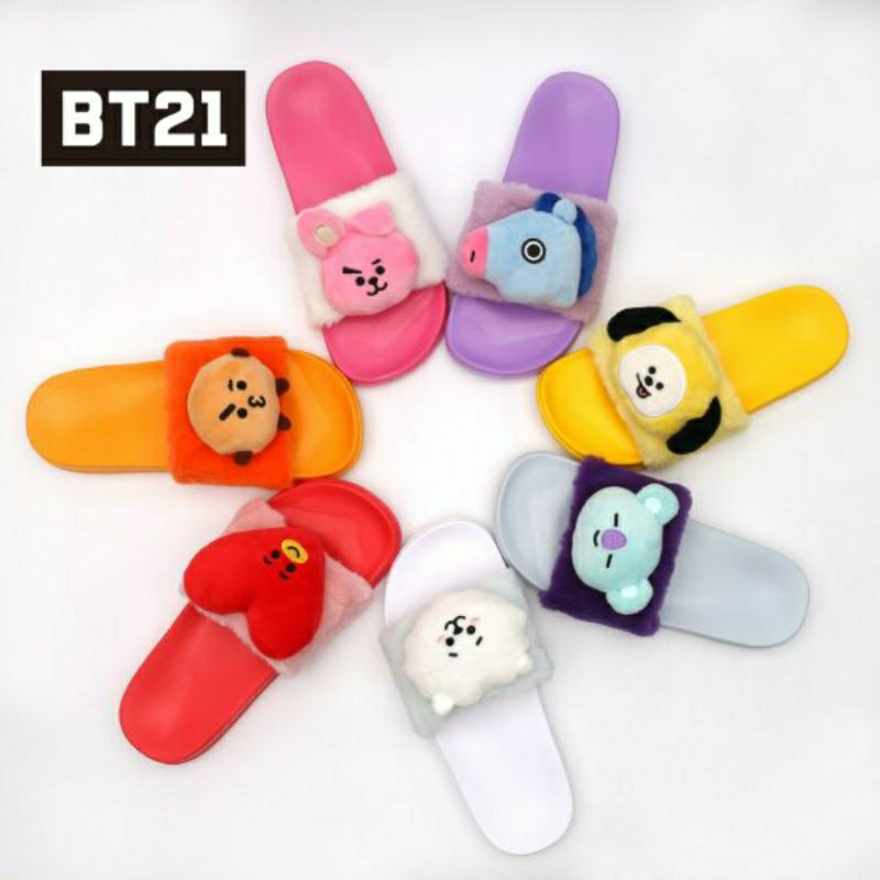 (PO) OFFICIAL BIG SALE BTS #BT21 Doll Slipper