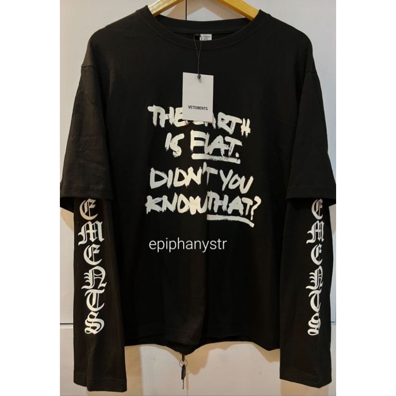 Ready Stock T Shirt Longsleeve Suga Yoongi Vetements Unofficial di Konser Yet to Come Run BTS