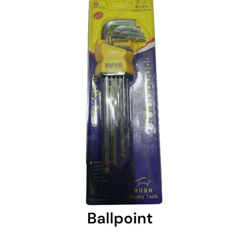 Kunci L Mata Ballpoint dan Kembang
