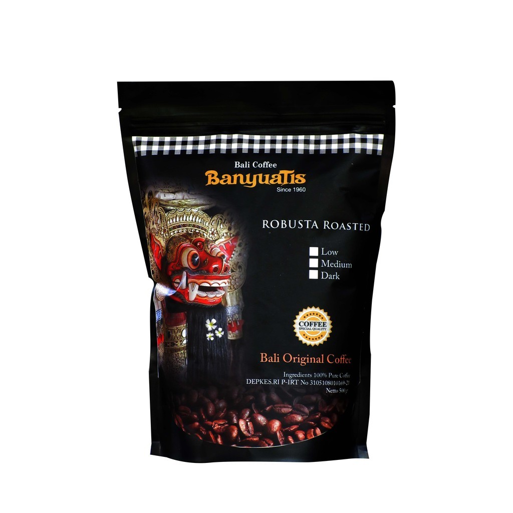 

Kopi Bali Banyuatis Barong Robusta Bean Medium Roasted 500gr