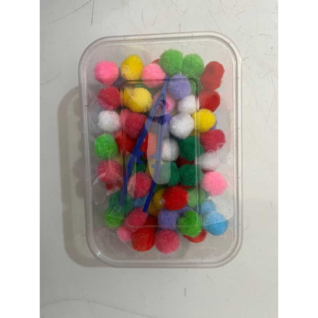 mainan anak pompom mainan edukatif anak tk paud mainan montessori