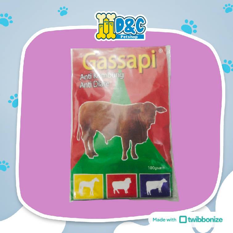 GASSAPI 100GR - OBAT AMPUH ATASI DIARE MENCRET PADA SAPI KERBAU