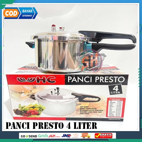Presto 4ltr HC/Panci Presto 4 Liter HC/panci presto