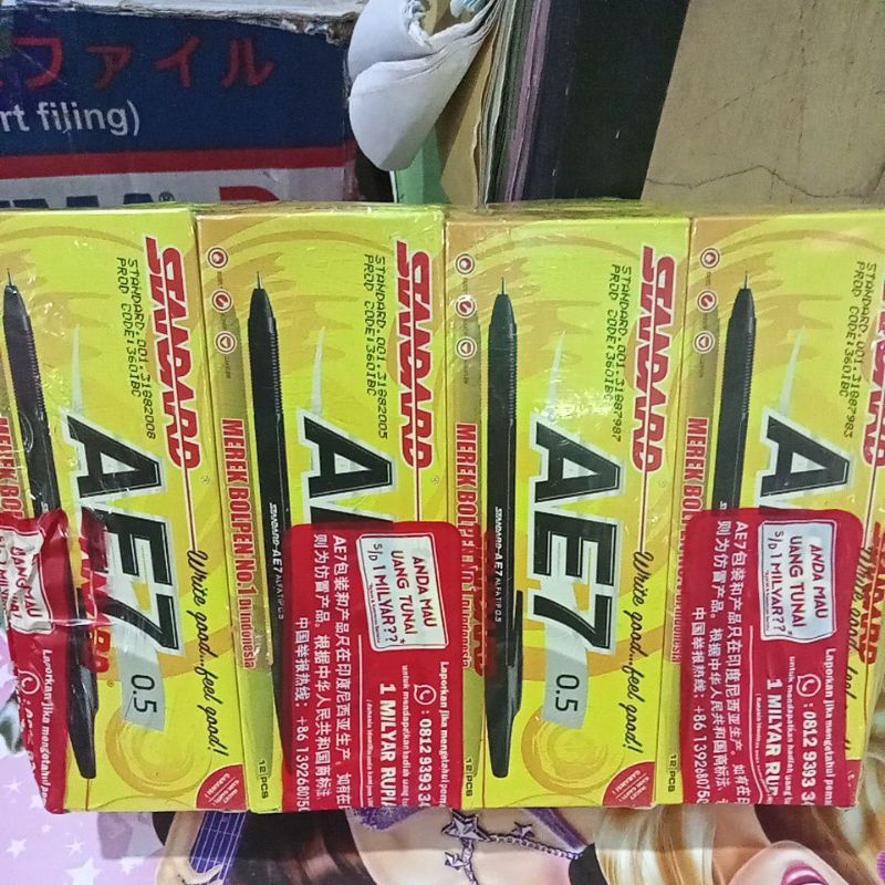 

pulpen standard AE7 black 0,5 Alfa tip / box