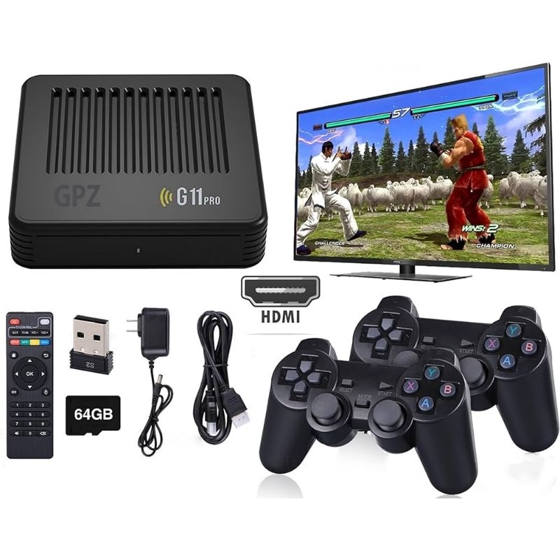 S905X3 Android TV Box 64gb G11 Pro TV Game Box Video Game Consoles