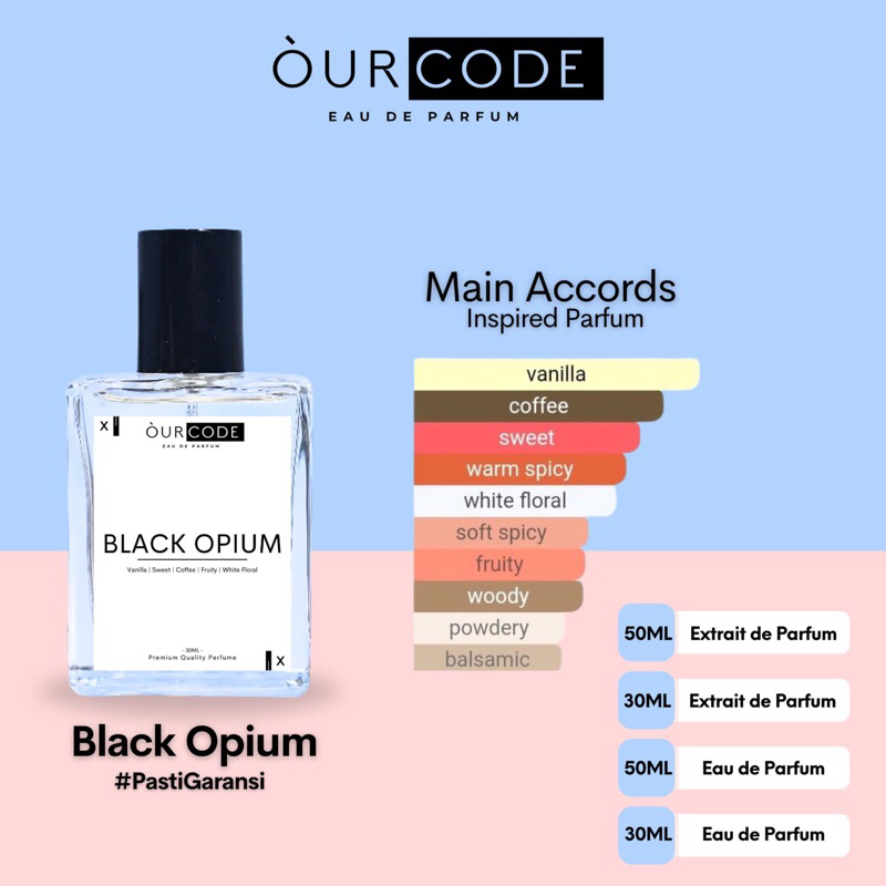 Ourcode - Parfum Pria tahan lama - 30ML - One million, Black Xs, Eternity, Dunhill Blue, VIP Men, Av