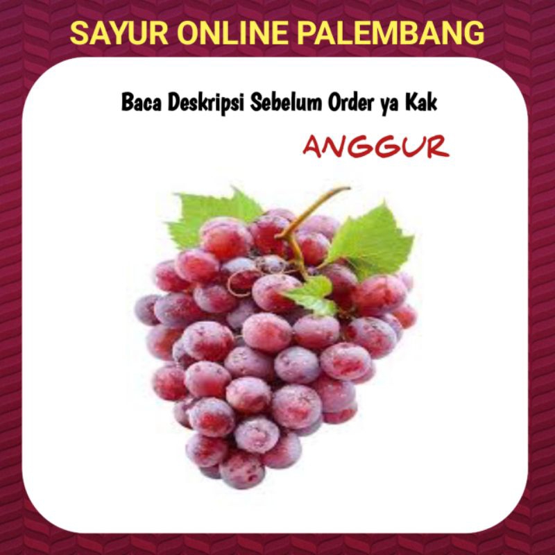 

Buah Anggur Segar Per 500gram - Sayur Sayuran Segar Online Palembang
