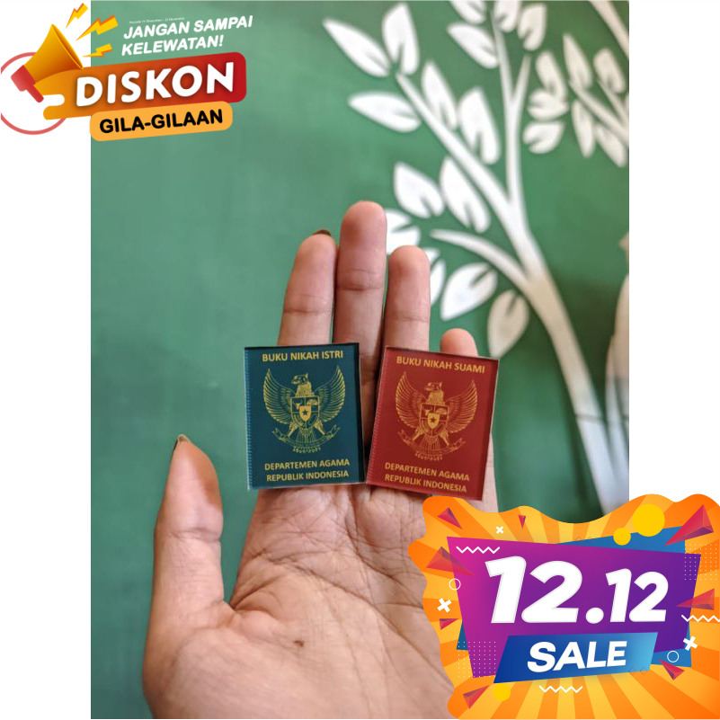 Duplikat Buku Nikah Akrilik, Replika Buku Nikah Pernik Mahar