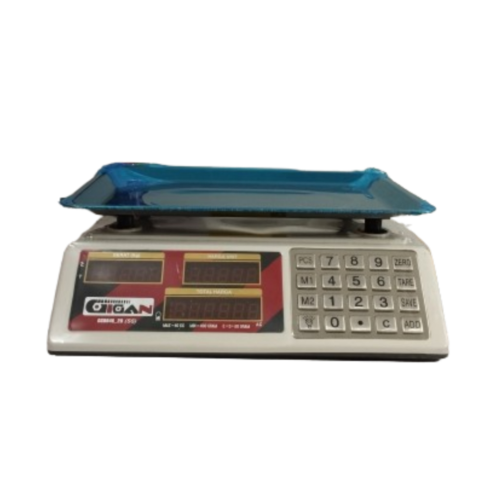 GIGAN - Timbangan Duduk 40kg Dual Display Stainless Steel