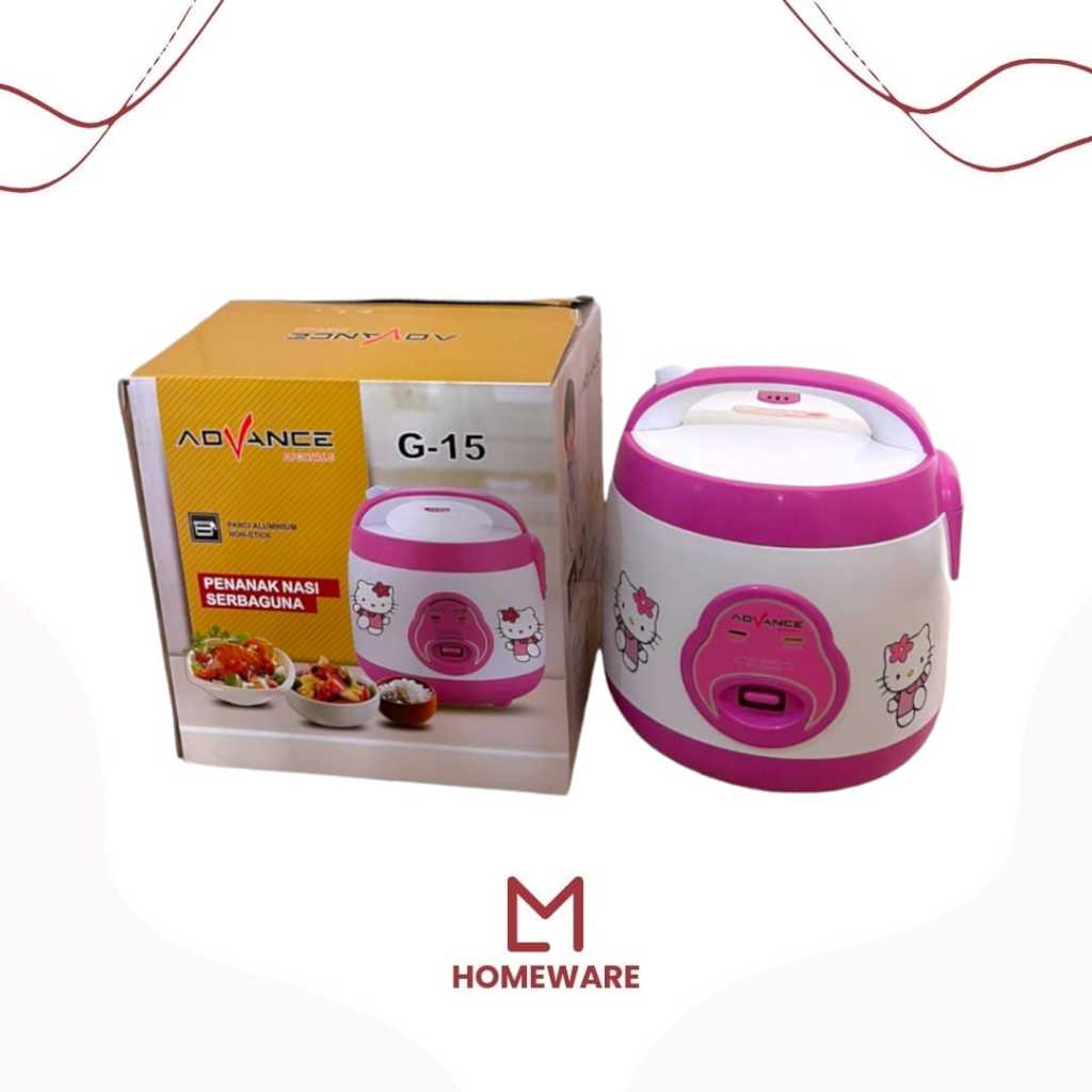 Rice Cooker Advance 1,2L G-15A / Penanak Nasi Mini / Magic Com / Magic Jar 3in1 Kapasitas 1.2 Liter