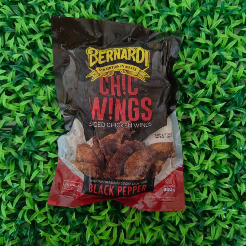 

Bernardi Blackpepper Spicy Chicken Wings - Berat 380 Gr