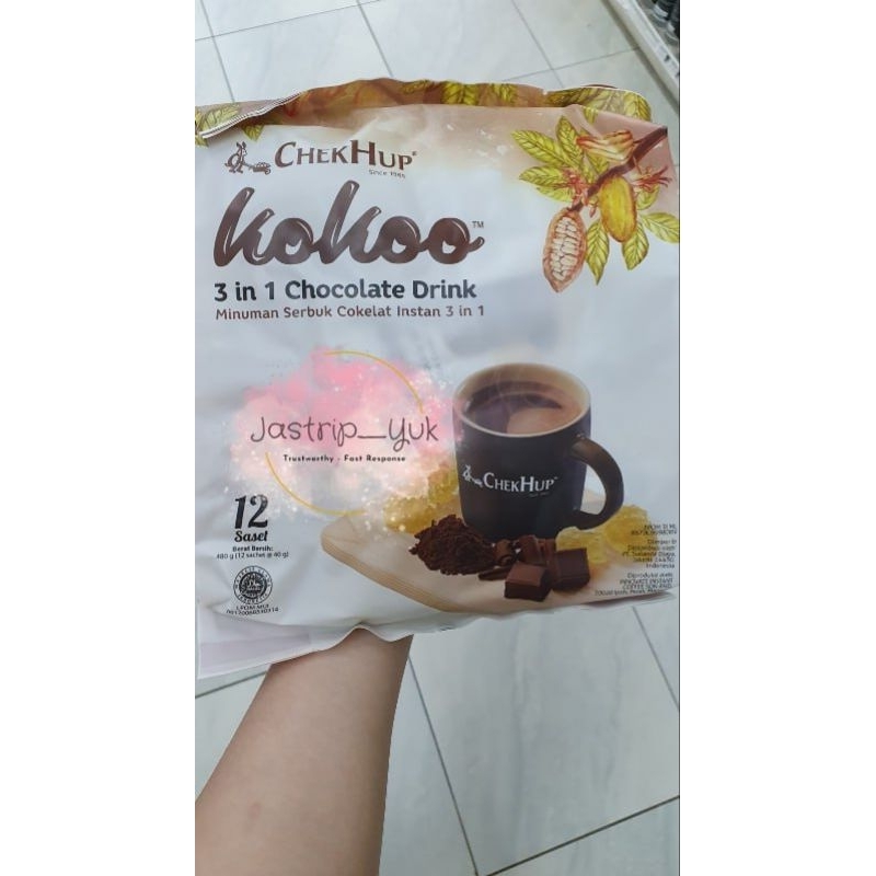 

checkhup kokoo 3in1 chocolate drink 12 sachet