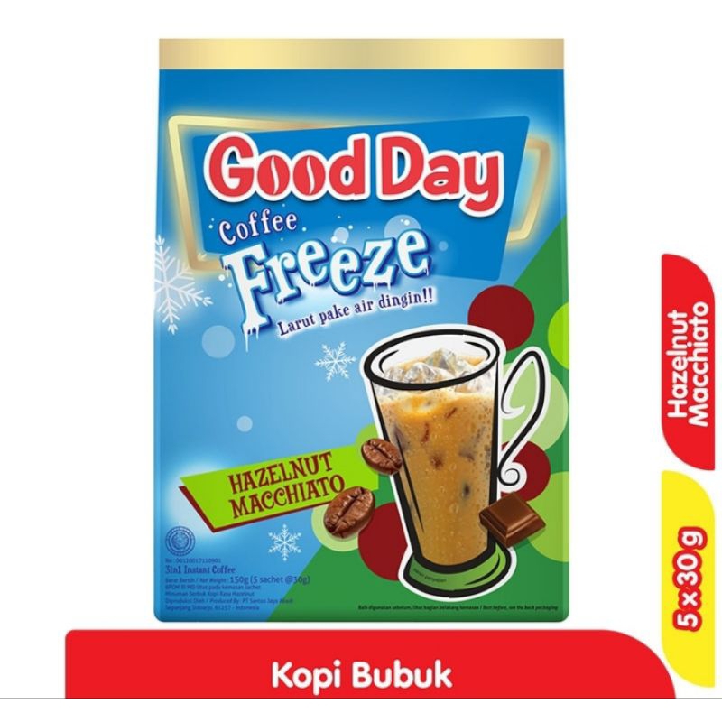 

Good Day Coffee Freeze Hazelnut Macchiato 5 x 30 g