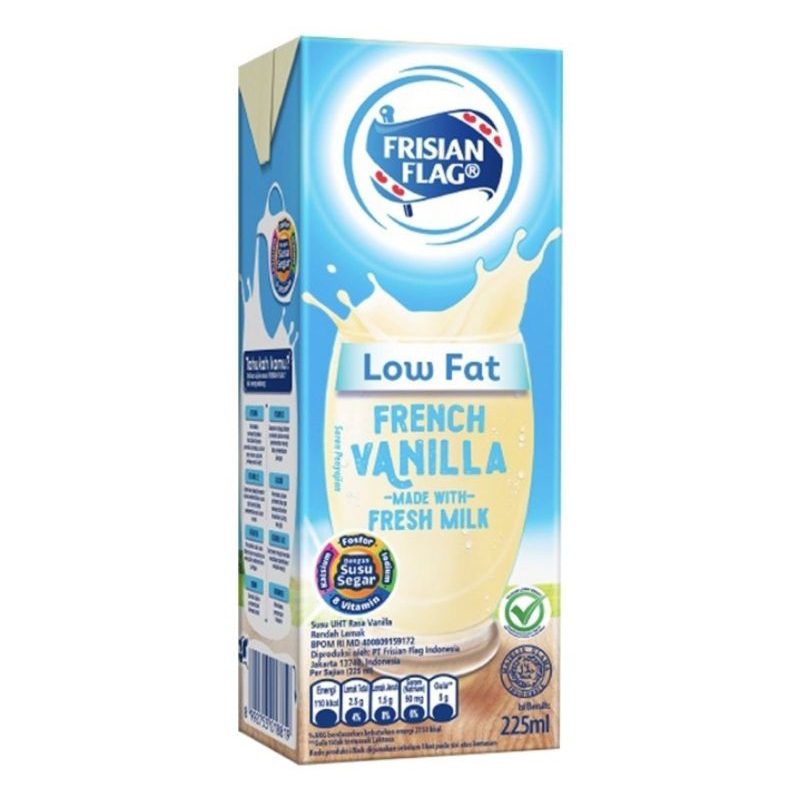 

FRISIAN FLAG Purefarm Low Fat Susu UHT French Vanilla 225 ml