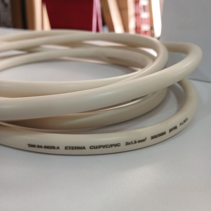 Kabel listrik NYM ETERNA 2x1,5mm ETERNA / kabel engkel [ecer per 1 meter]