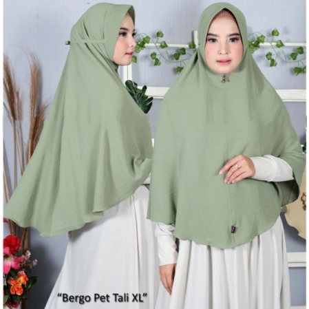 Hijab Bergo Pet Tali Size XL Crinkle Airflow