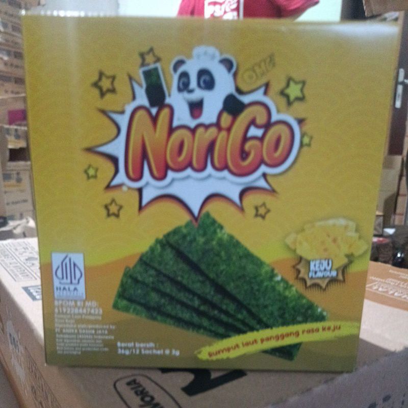 

norigo rumput laut panggang rasa keju 36g 1 box isi 12pcs