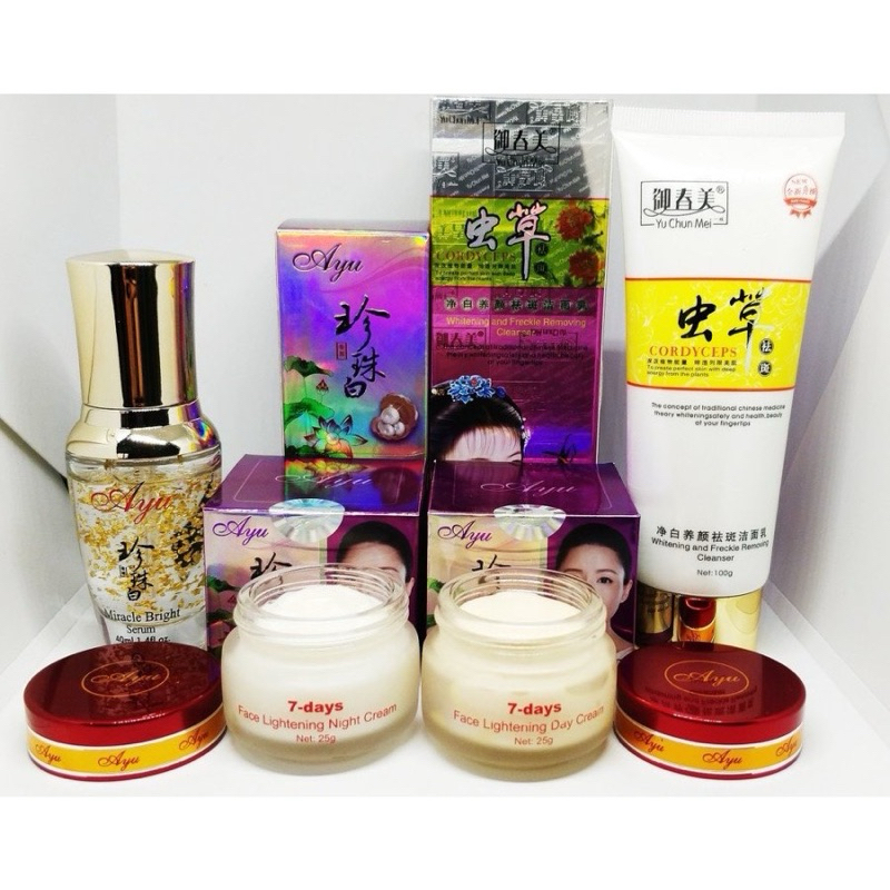 DISTRIBUTOR PAKET YUCHUNMEI CORDYCEPS YU CHUN MEI IMPORT SABUN WAJAH / CREAM CORDY GOLD MALAM /CREAM