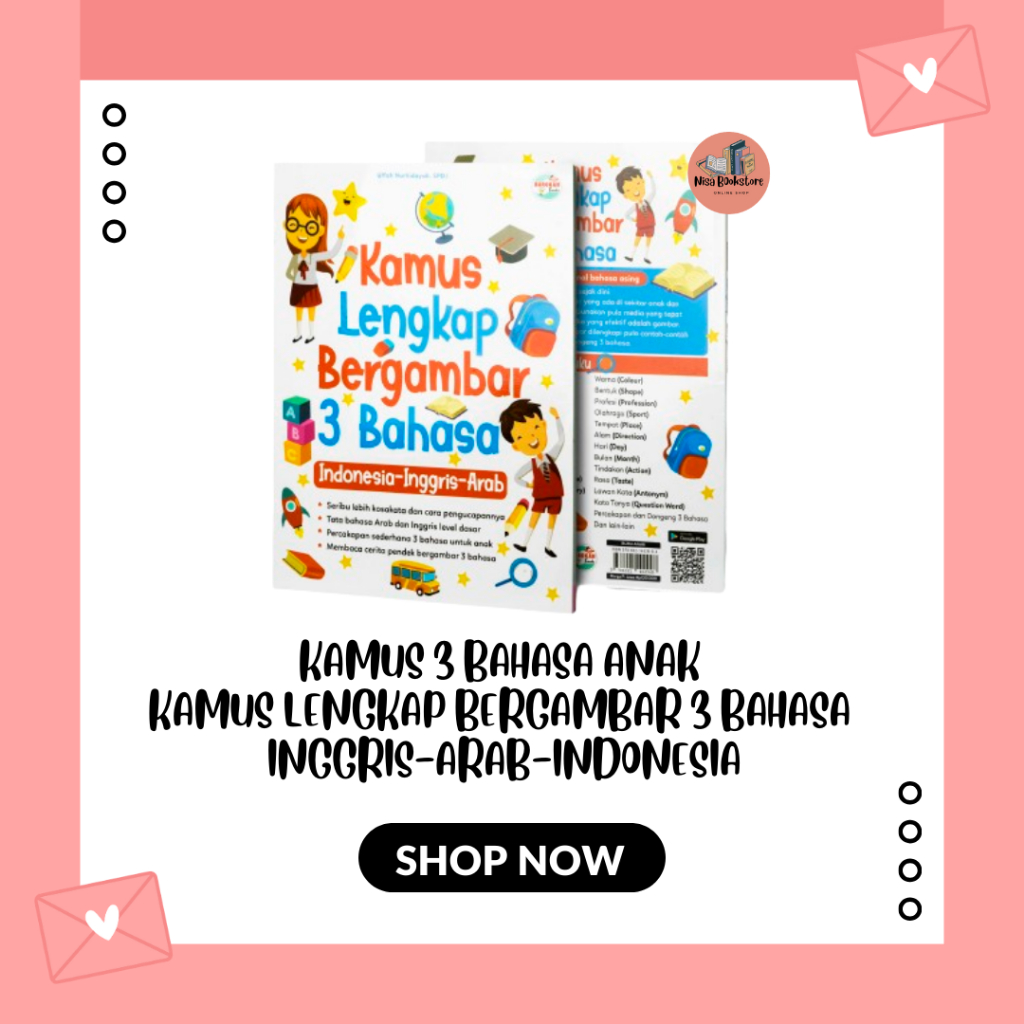 KAMUS 3 BAHASA ANAK - KAMUS LENGKAP BERGAMBAR 3 BAHASA INGGRIS-ARAB-INDONESIA