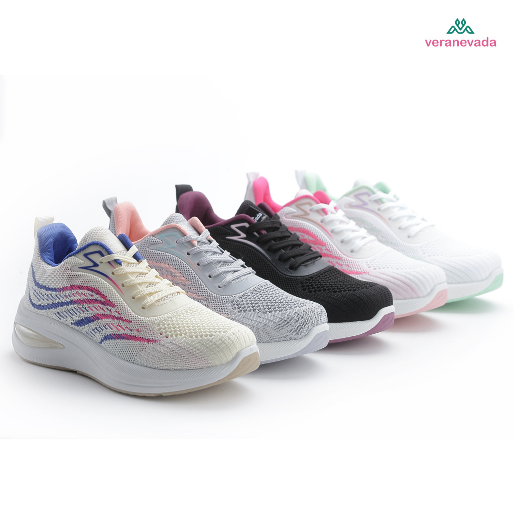 Vera Nevada Sneakers Sepatu Sneakers Wanita Kanvas Ringan dengan Sol Anti Slip Nyaman untuk Olahraga