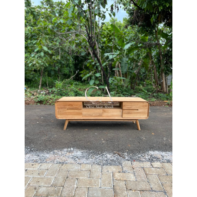 nakas retro kayu jati panjang 150cm