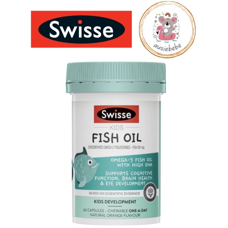 Swisse Kids Fish Oil 60 Capsules | ORIGINAL