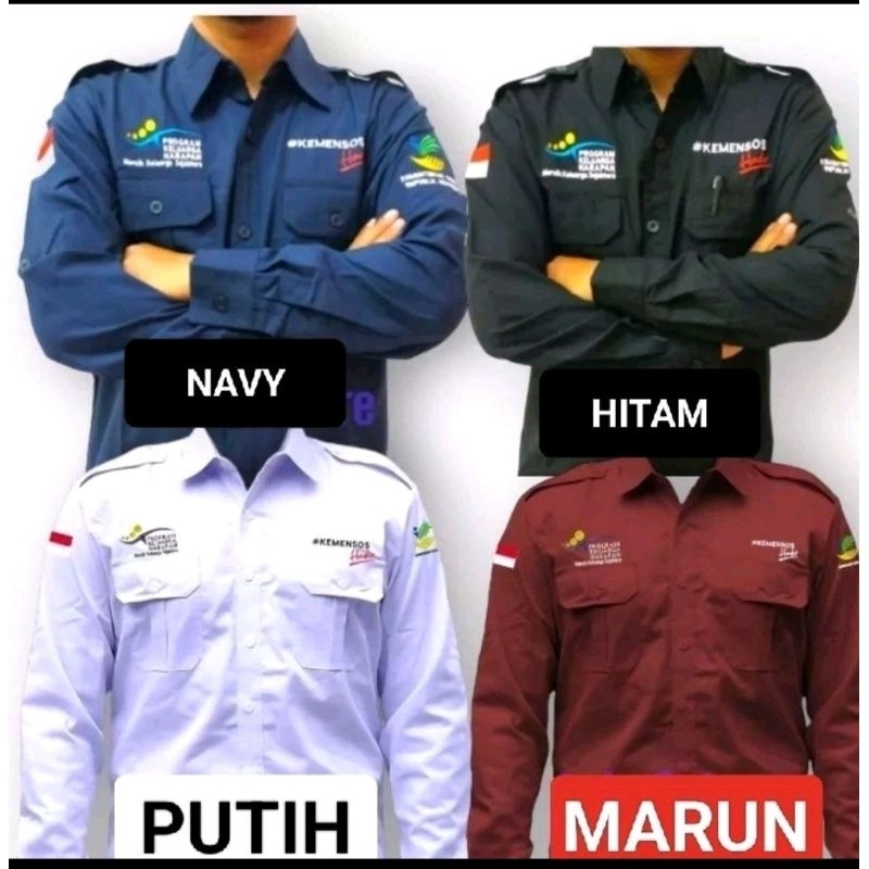 Kemeja pkh kemeja kemensos hadir lengan panjang kemeja pkh