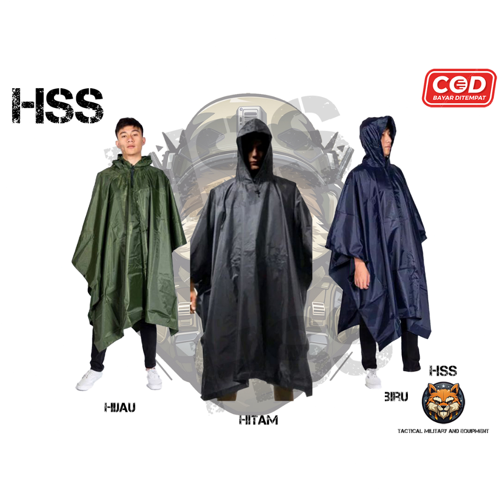 Jas Mantel Hujan Ponco Model Jas Hujan Kelelawar