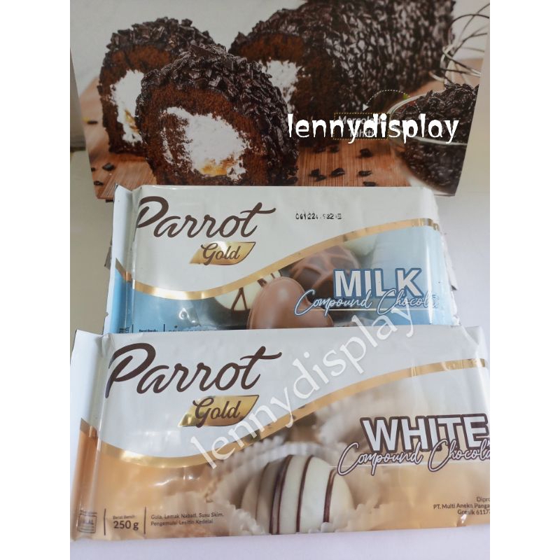 

Coklat batangan Parrot Gold 250gr