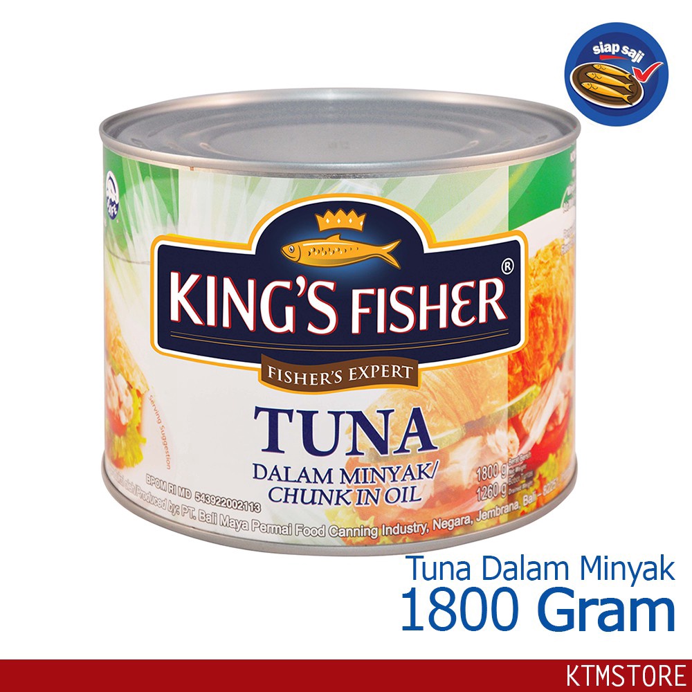 

Terbaik KtmStore Kings Fisher Tuna Minyak Nabati 18g Tuna in Oil Daging Tuna Makanan Kaleng buruan
