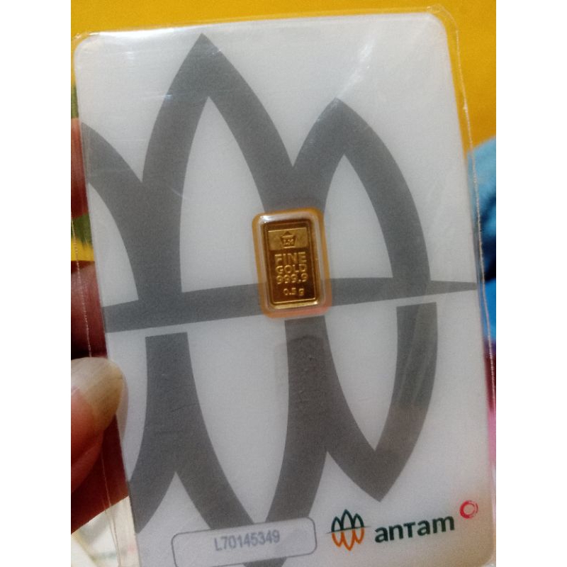 Emas Antam 0.5 gr Asli