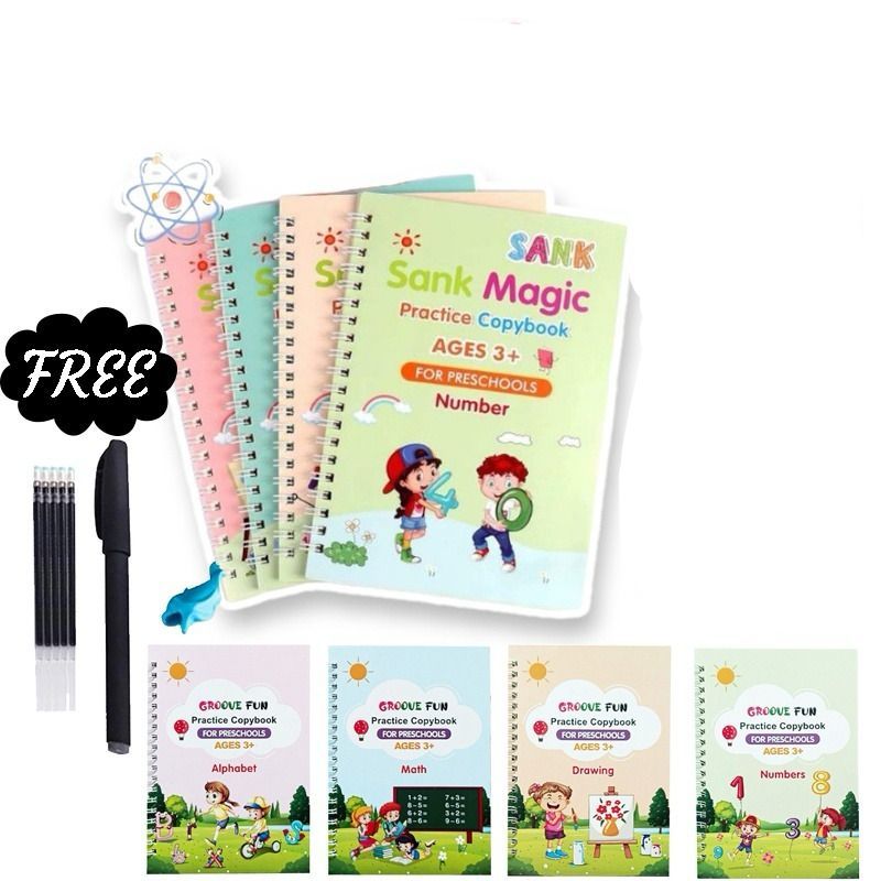 

SANK Magic Practice Book 1 SET ISI 4 BUKU + PULPEN