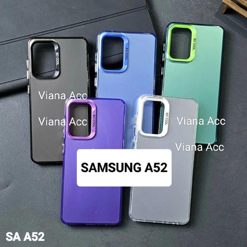 SLICON SAMSUNG A52 CASE IMD HYBRID PLATE HOLOGRAM