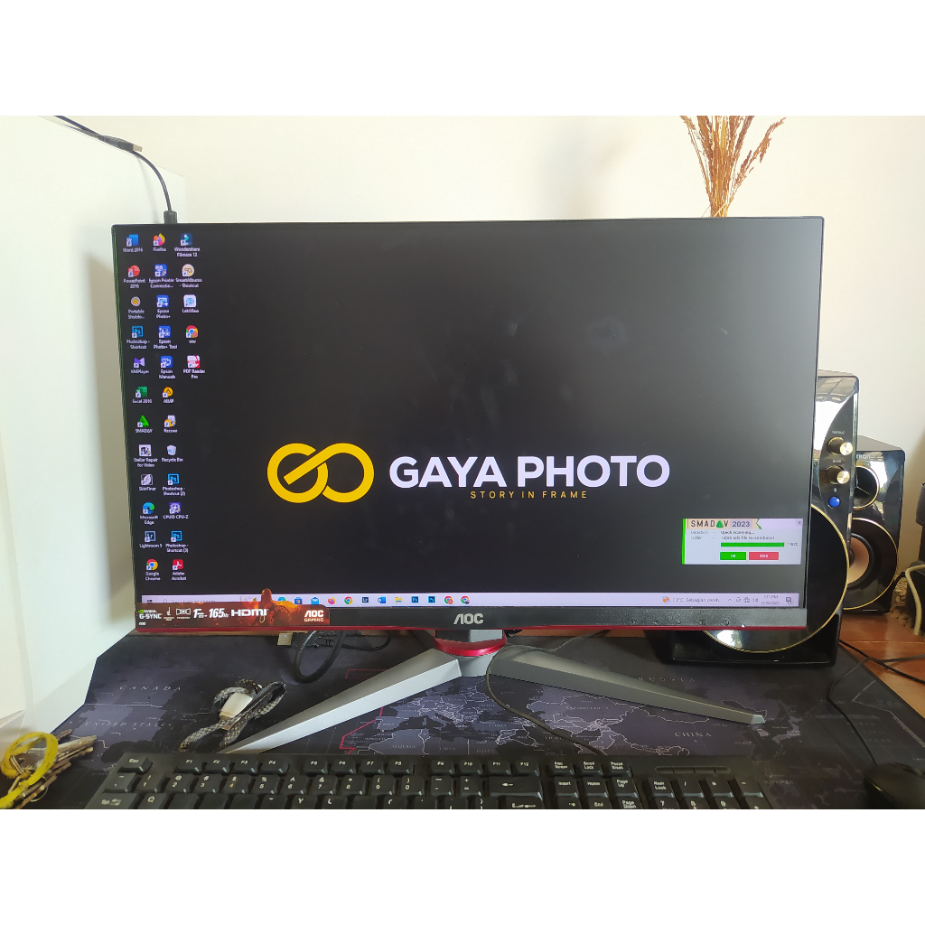 monitor AOC GAMING 24G2SP 24INC Pesanan