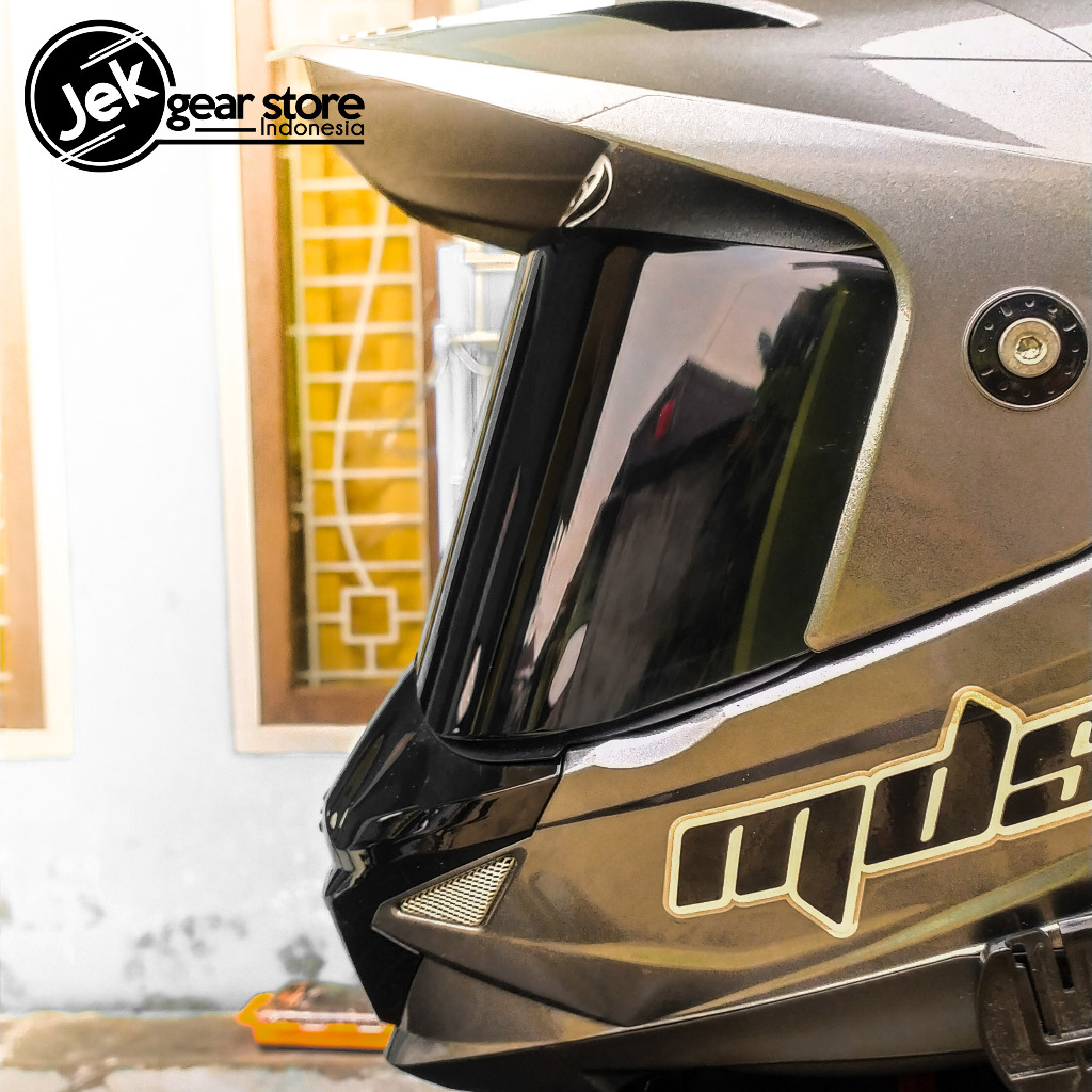 Flat Visor MDS SUPERMOTO SUPER PRO KACA HELM DATAR