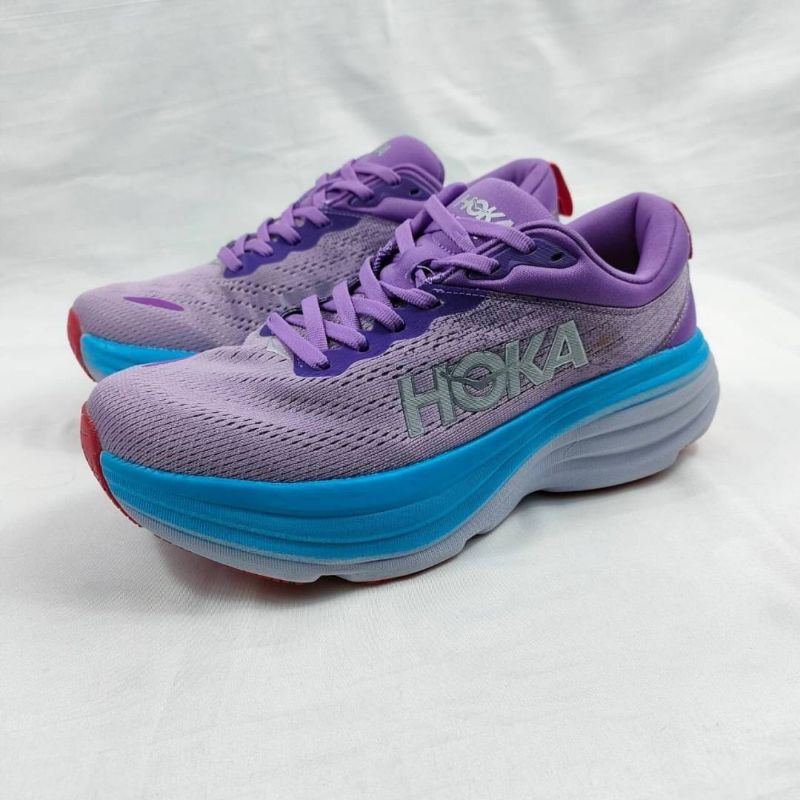 Hoka bondi 8 purple soft blue grey