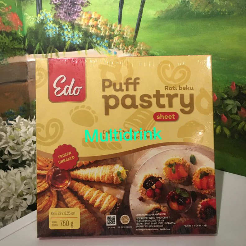 

1212 MALL Puff pastry sheet edo murah kulit pastry Halal kulit zuppa grosir