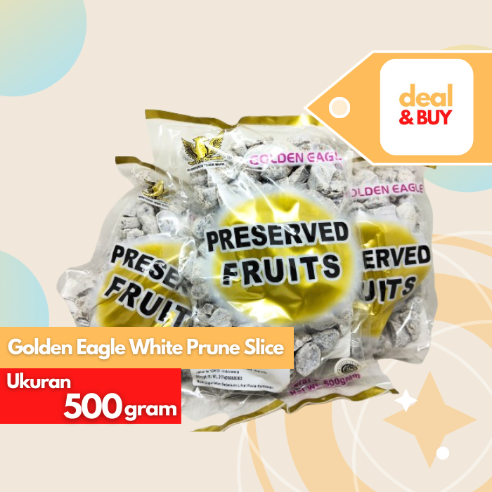 

Golden Eagle White Prune Slice/ Kiamboi Putih/ Kiamboy Putih 500g