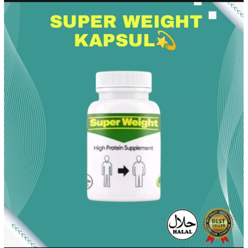 Super weight kapsul susu obat suplemen penggemuk badan bpom original palingbampuh