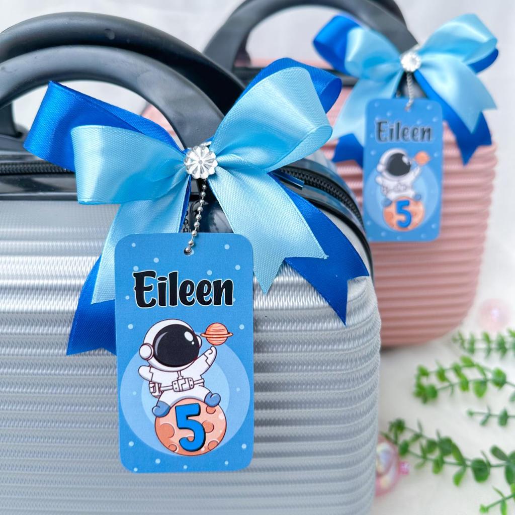 Astronot Bulan - Tag Card Birthday / Thanks Card Souvenir Parcel Hampers / Kartu Ucapan Ulang Tahun