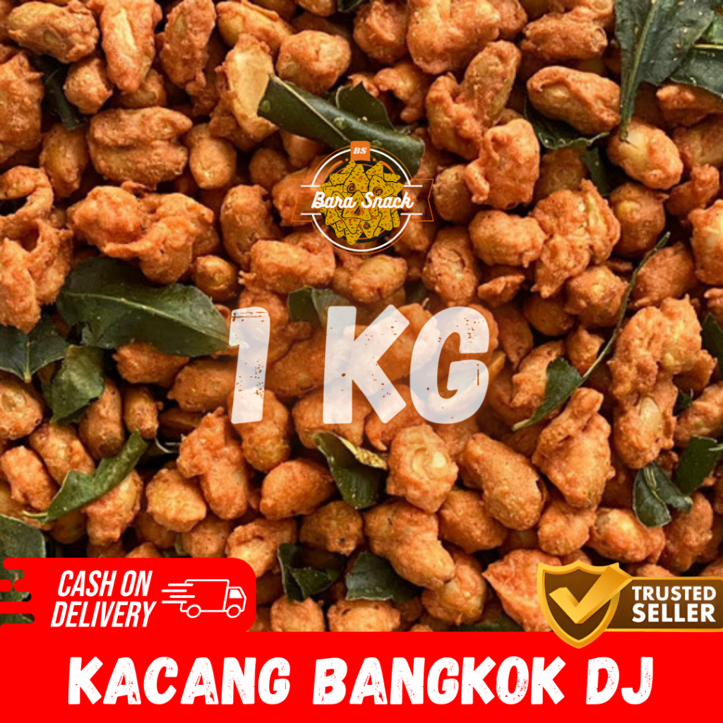 

[ 1KG ] Kacang Thailand Premium / Kacang Bangkok Gurih Daun Jeruk / Camilan Snack Kiloan Murah -B