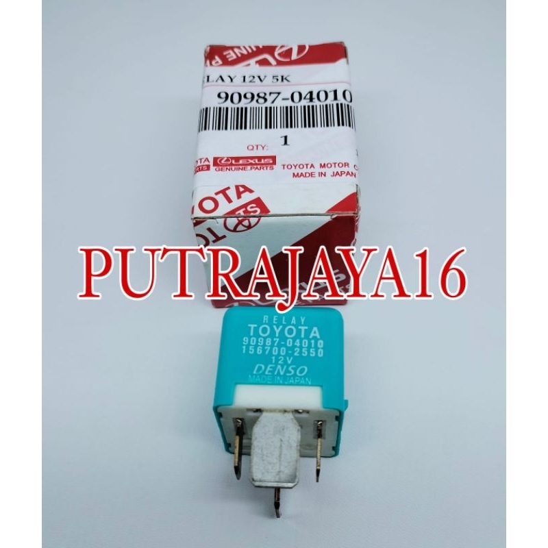 RELAY LAMPU TOYOTA JAPAN 90987-04010 5PIN 5K 12V DENSO JAPAN