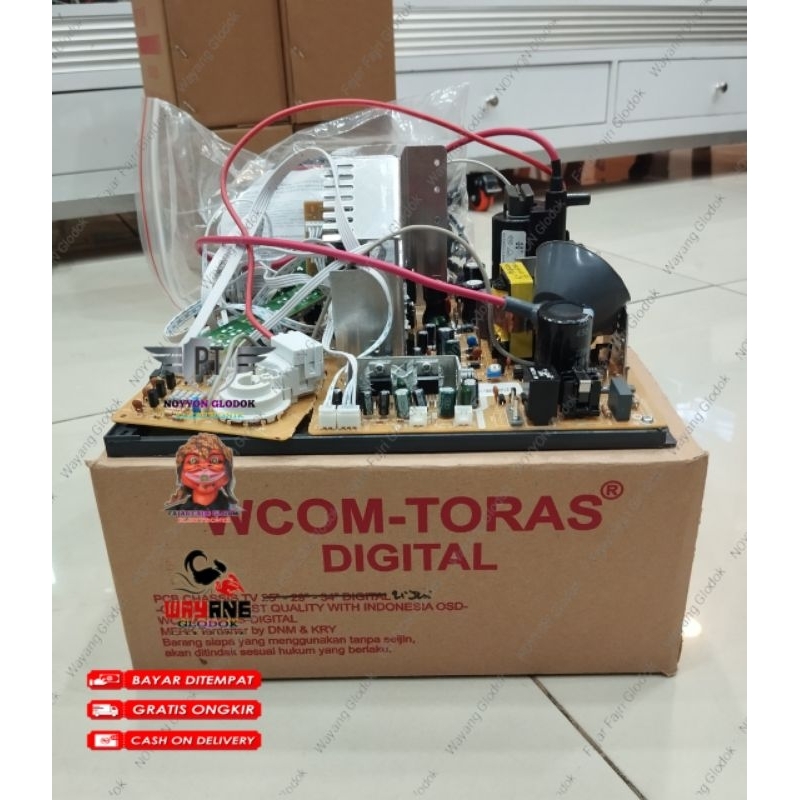 Mesin TV Tabung Digital T2 14-21 inch Slim WCOM Universal China